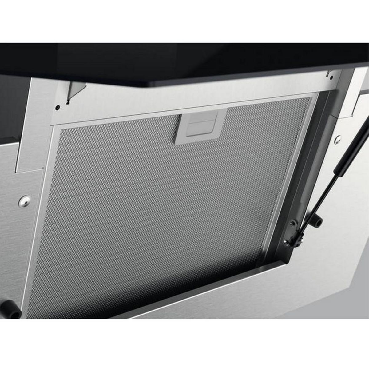 FAURE Hotte décorative inclinée 90cm 58db 460m3/h noir - ffv919y