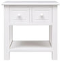 Voir la diapositive 2 : VIDAXL Table d'appoint Blanc 40x40x40 cm Bois de Paulownia