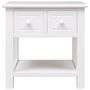 Voir la diapositive 2 : VIDAXL Table d'appoint Blanc 40x40x40 cm Bois de Paulownia