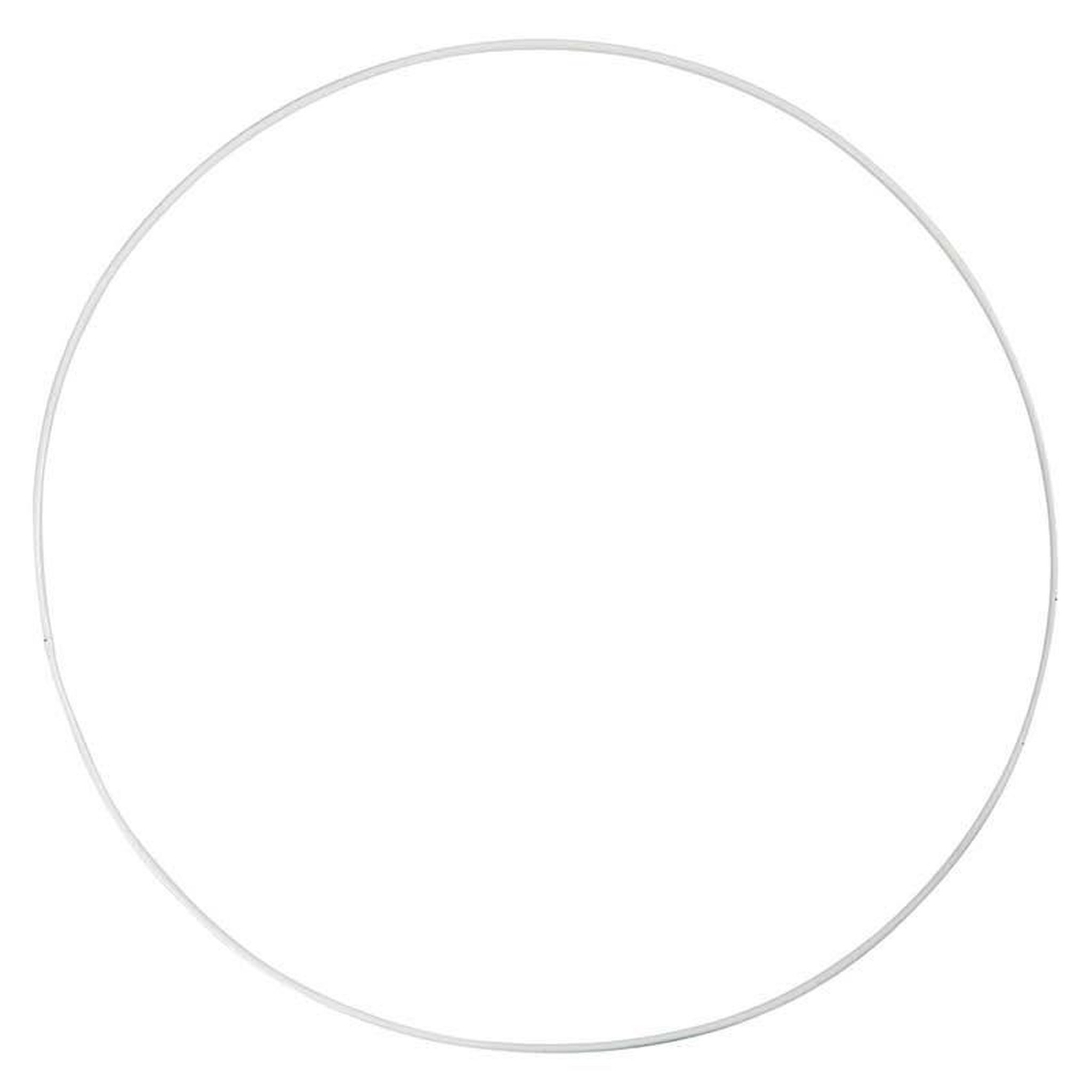 CREATIV COMPANY 5 cercles en métal blanc - Ø 30 cm