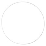 CREATIV COMPANY 5 cercles en métal blanc - Ø 30 cm