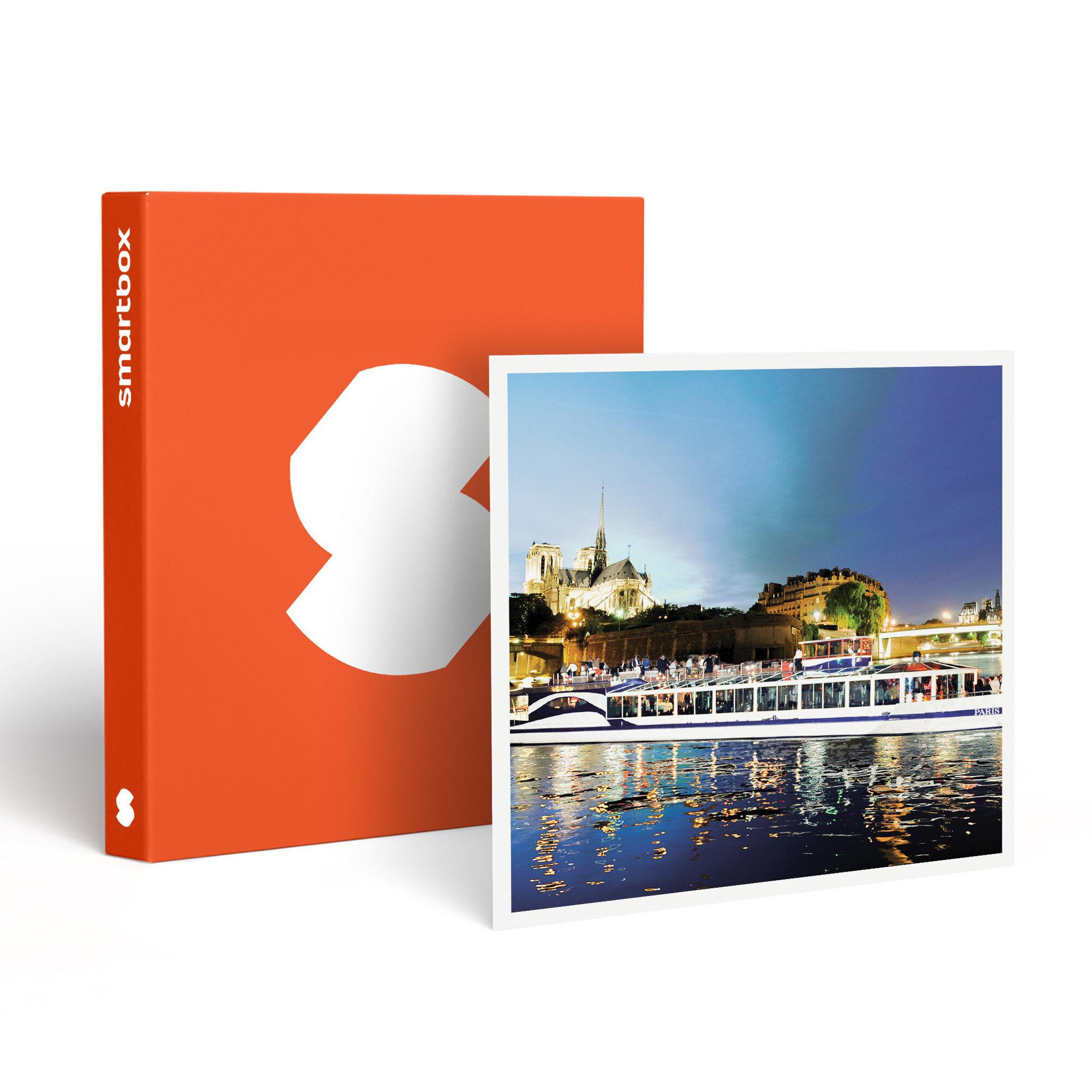 Smartbox Croisière gourmande d'1h45 sur la seine avec dîner menu 3 plats sur le paris en scène - coffret cadeau gastronomie