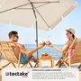 Voir la diapositive 3 : tectake Parasol VANESSA 200 x 125 cm réglable en hauteur et inclinable