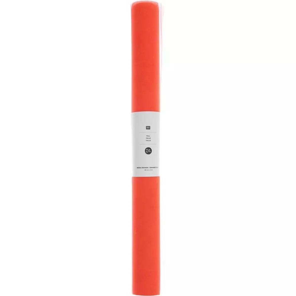 RICO DESIGN Rouleau de tulle 50 cm x 5 m - orange fluo