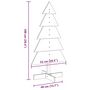 Voir la diapositive 6 : VIDAXL Arbre de Noël en bois pour decoration 100 cm bois massif de pin