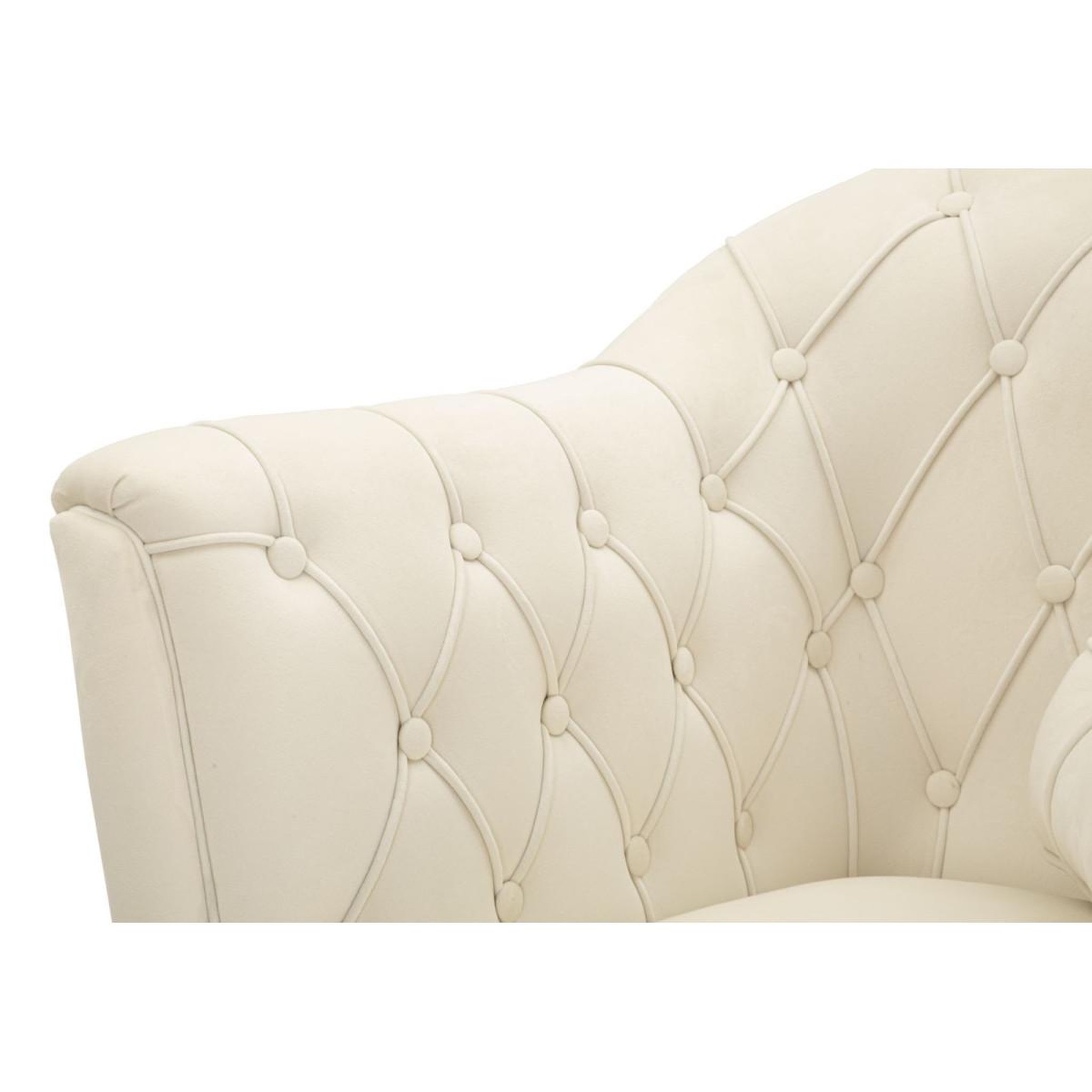 Voir la diapositive 6 : Paris Prix Fauteuil design  budapest  88cm crème