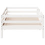Voir la diapositive 5 : VIDAXL Cadre de lit sans matelas blanc 100x200 cm bois de pin massif