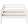 Voir la diapositive 5 : VIDAXL Cadre de lit sans matelas blanc 100x200 cm bois de pin massif