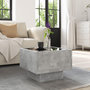 Voir la diapositive 4 : VIDAXL Table d'appoint et LED gris beton 40x40x30 cm bois d'ingenierie