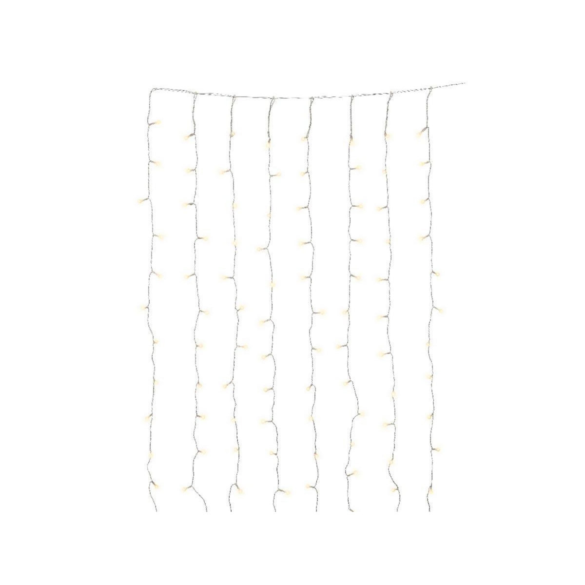 JARDIDECO Guirlande extérieure LED blanc chaud pour parasol fixe - Jardideco