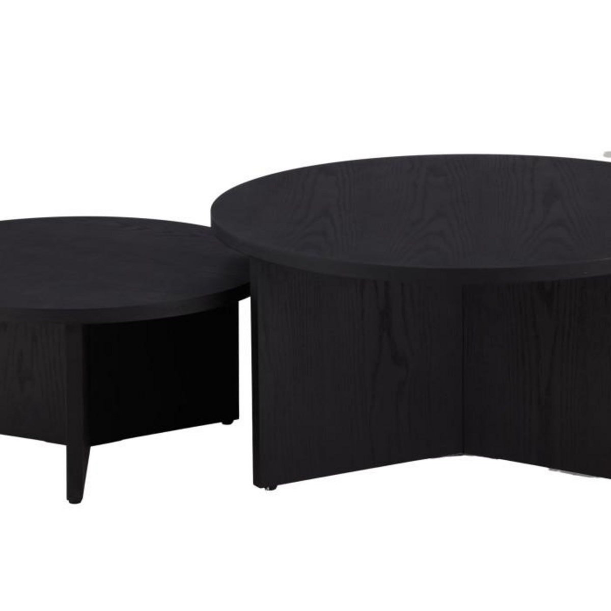 Paris Prix Lot de 2 Tables Basses Design  Salto  85cm Noir