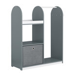 SOBUY SoBuy - Armoire Enfant à 2 étagères - Nordique - KMB40. Coloris disponibles : Gris, Blanc
