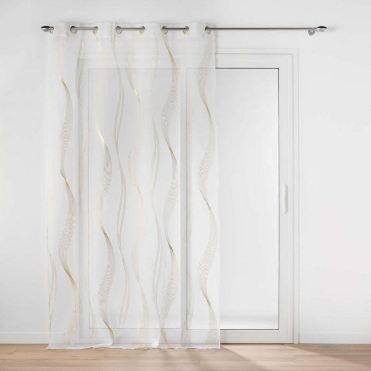 Paris Prix Rideau Voilage à Œillets  Elona  140x280cm Or