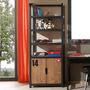 Voir la diapositive 2 : Paris Prix Bibliothèque Enfant  Alex  200cm Marron & Noir