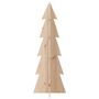 Voir la diapositive 4 : VIDAXL Arbre de Noël en bois pour decoration 112 cm bois massif de pin