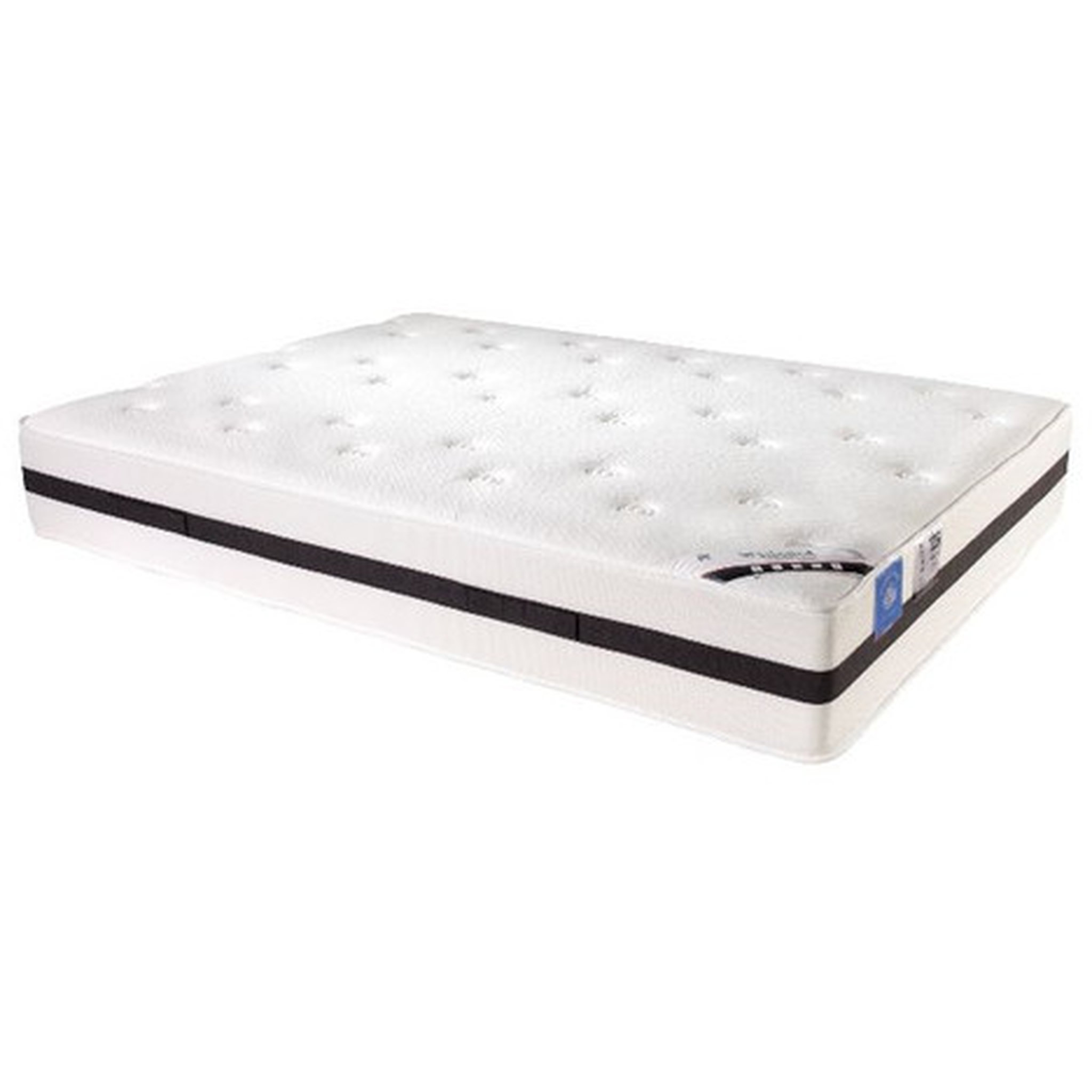 Voir la diapositive 2 : Ensemble matelas mousse + Sommier  ANDALOU 160x200 cm 