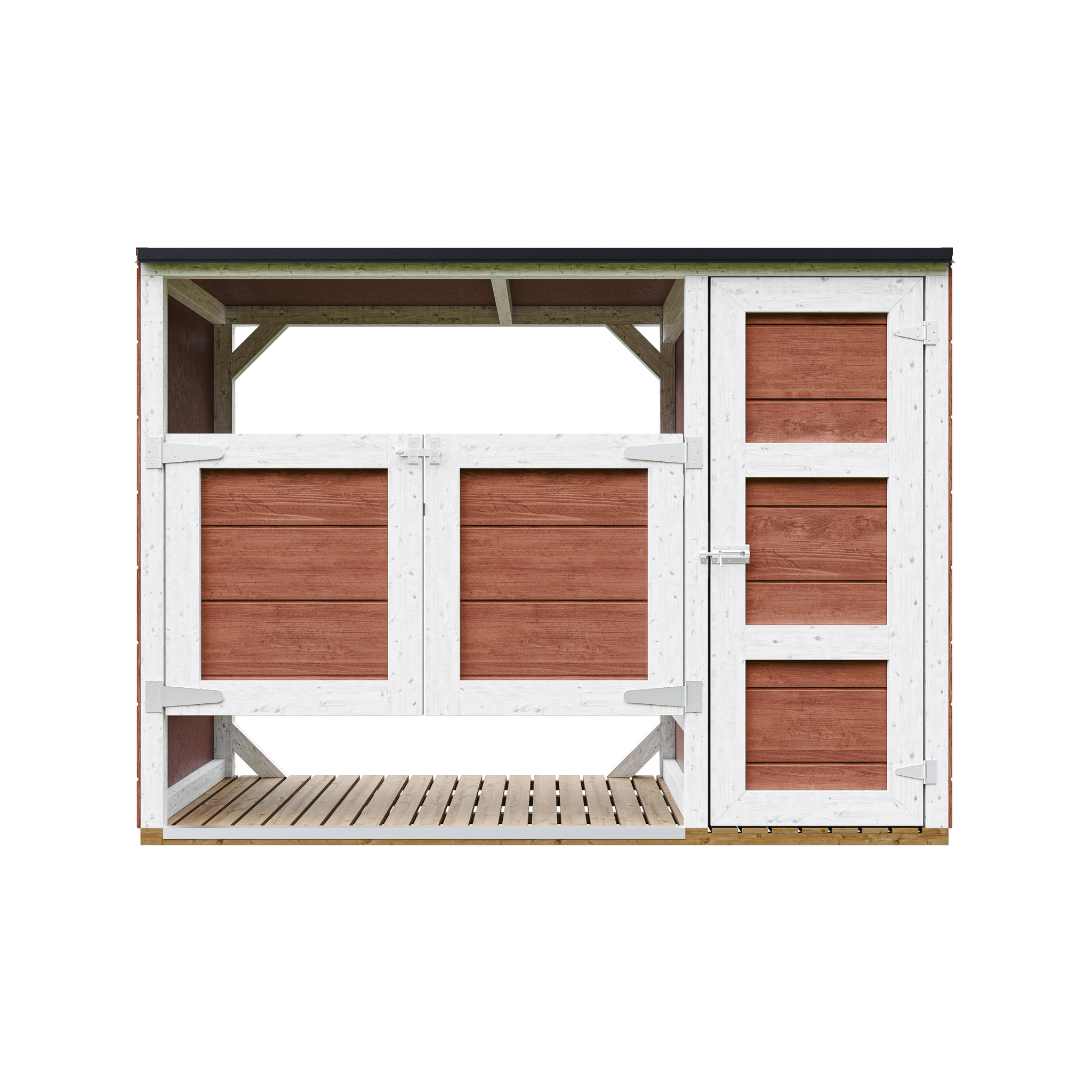 Voir la diapositive 1 : TIMBELA Abri de jardin pour poubelles, Cache poubelle extérieur 2x240L M981A