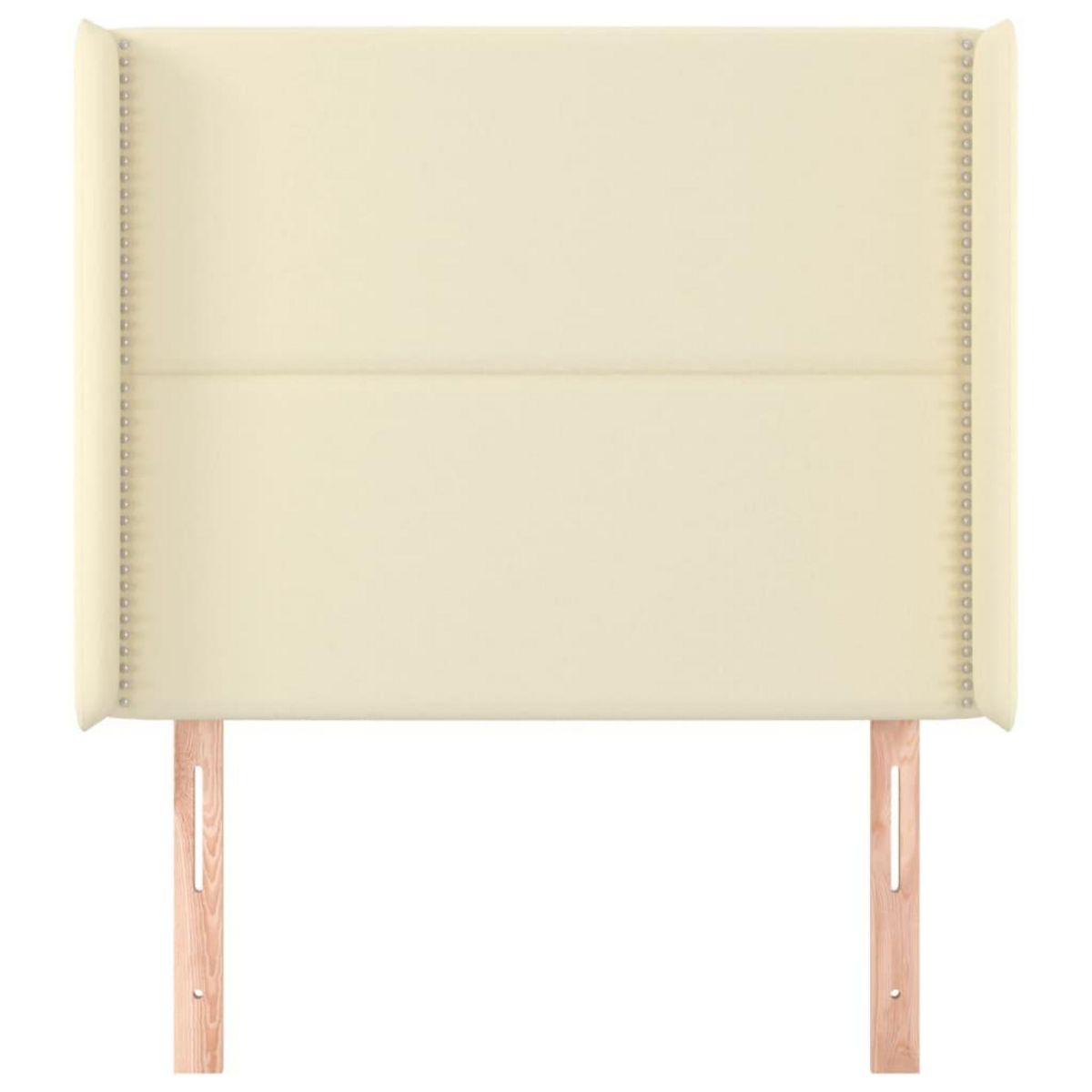 VIDAXL Tete de lit avec oreilles Creme 83x16x118/128 cm Similicuir