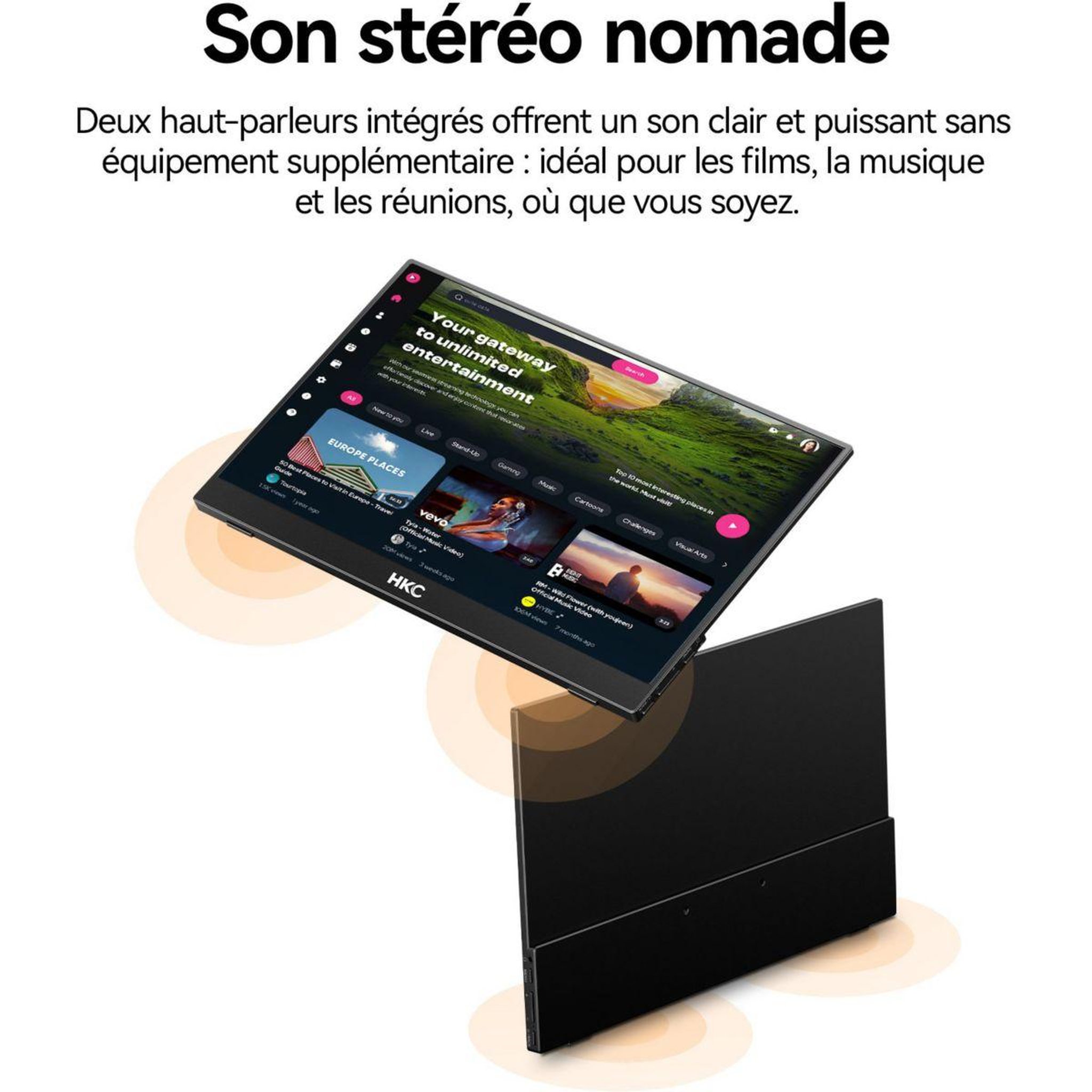 Voir la diapositive 5 : HKC Ecran pc v16 16  ips full hd usb-c cover avec support intégré
