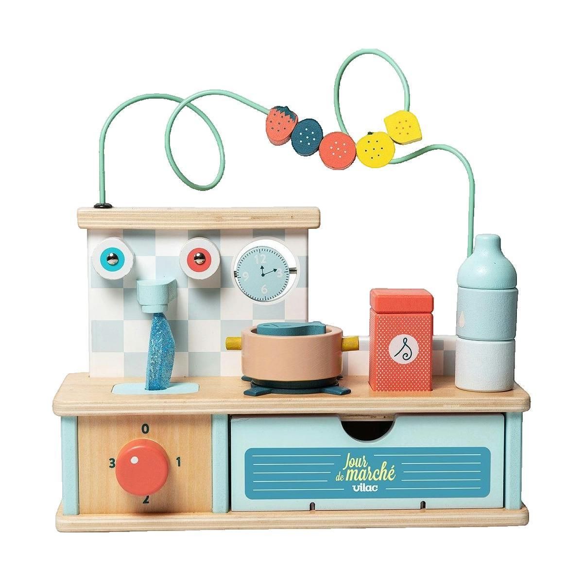 Vilac Cuisine d'éveil multi-activités Vilac en bois