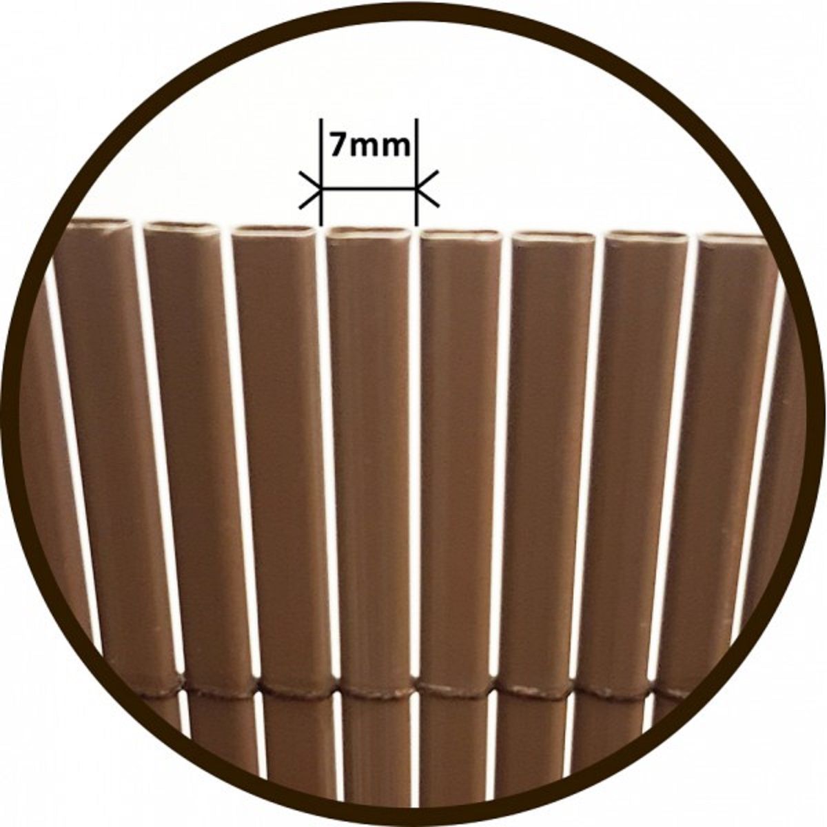 EUROCASTOR GREEN Canisse brise vue PVC imitation osier 1,5x3 m