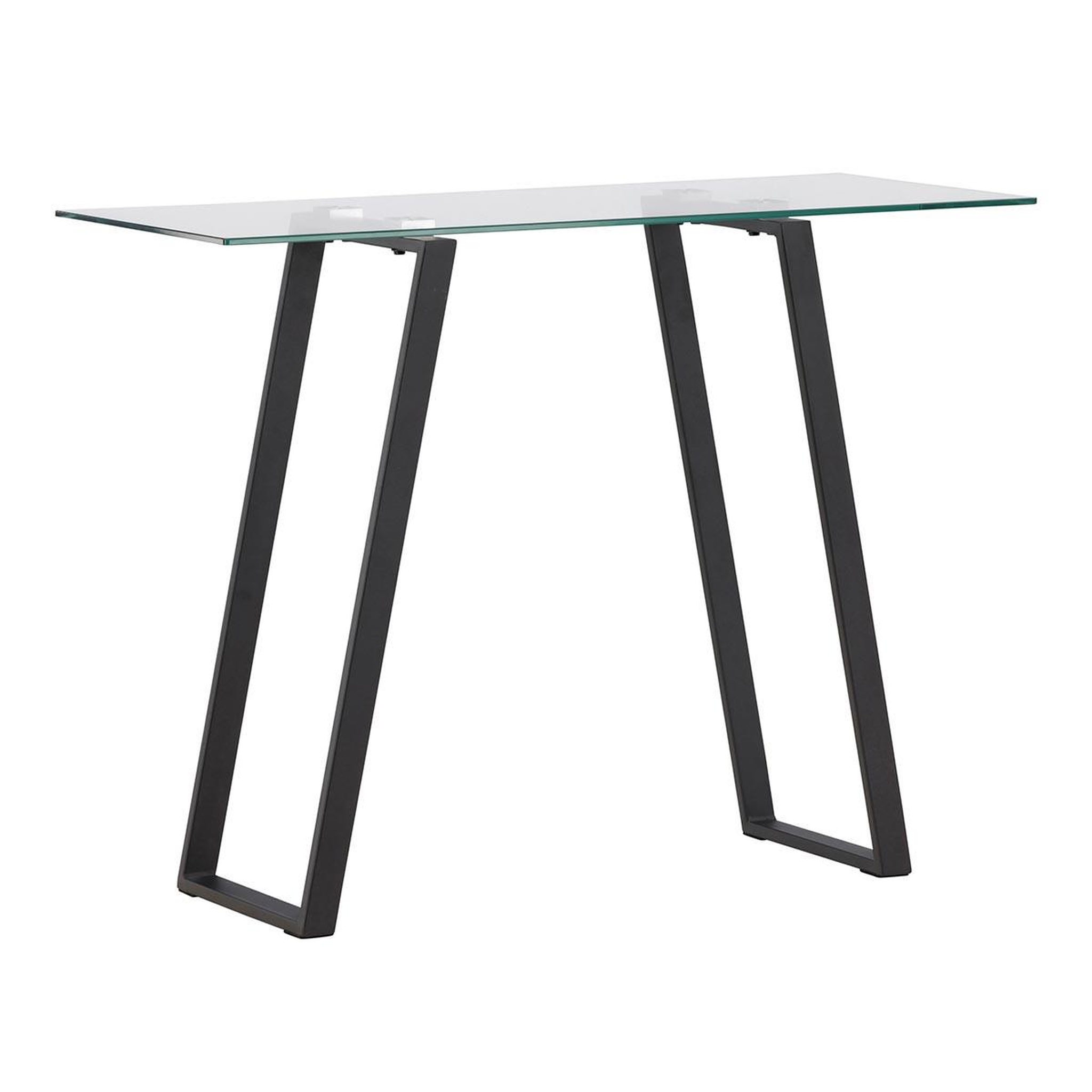 Paris Prix Console design en verre  horten  100cm noir
