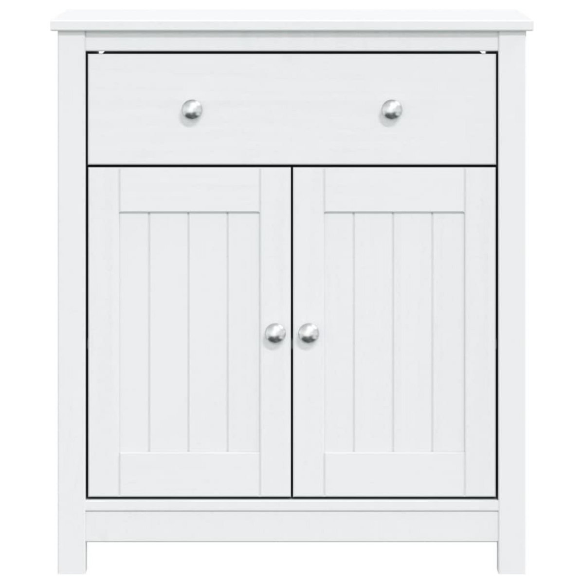 VIDAXL Armoire de salle de bain BERG blanc 69,5x34x80 cm pin massif