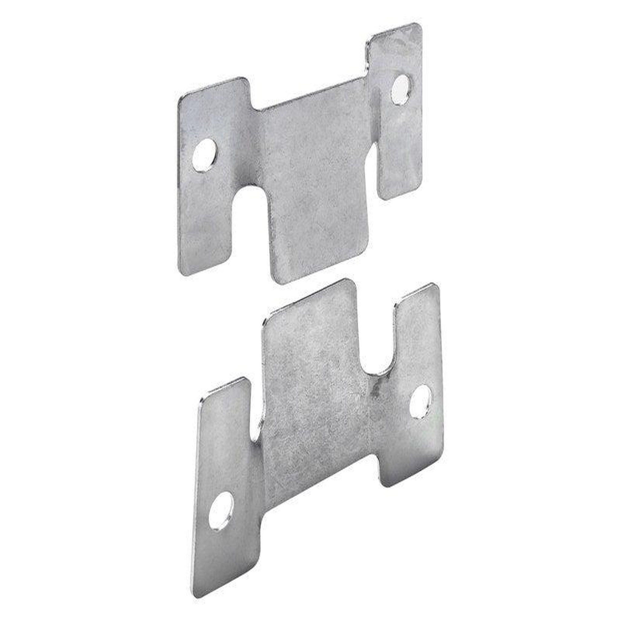 CENTRALE BRICO Lot de 2 raccords d'assemblage acier zingue HETTICH, l.100 mm