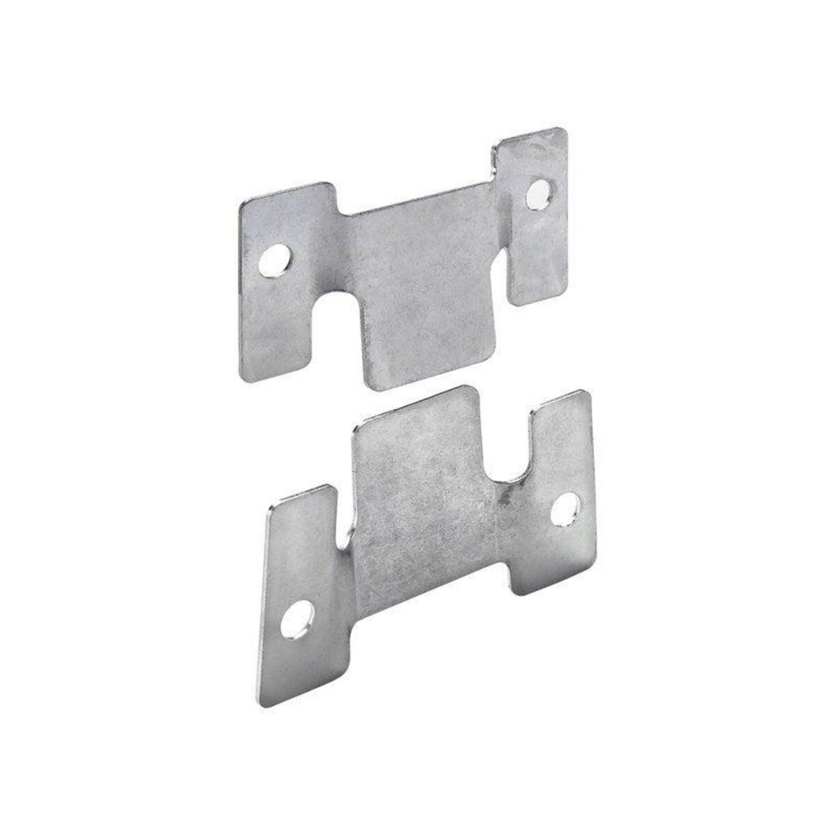 CENTRALE BRICO Lot de 2 raccords d'assemblage acier zingue HETTICH, l.100 mm