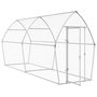 Voir la diapositive 3 : VIDAXL Cage pour poules argente 400x105x182 cm acier galvanise