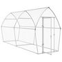 Voir la diapositive 3 : VIDAXL Cage pour poules argente 400x105x182 cm acier galvanise