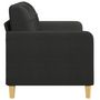 Voir la diapositive 4 : VIDAXL Canapé à 2 places Noir 140 cm Tissu