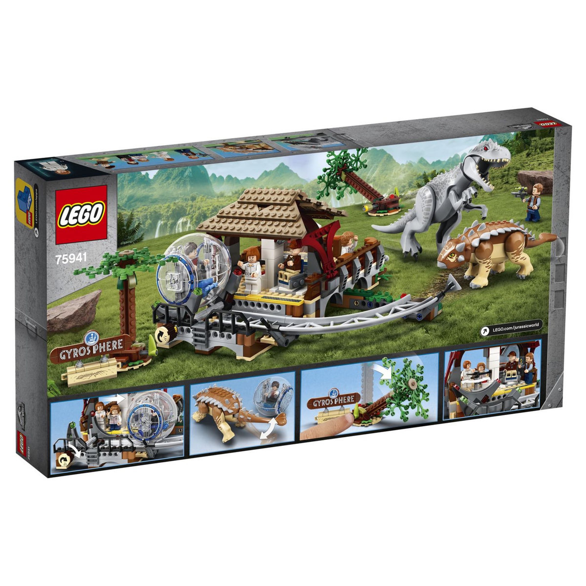 LEGO Jurassic World 75941 - L'Indominus Rex contre l'Ankylosaure