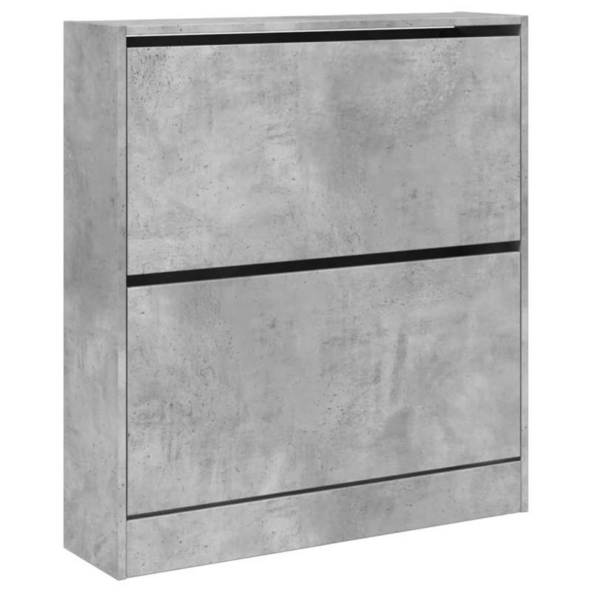 VIDAXL Armoire à chaussures gris béton 80x21x87,5 cm bois d ingénierie