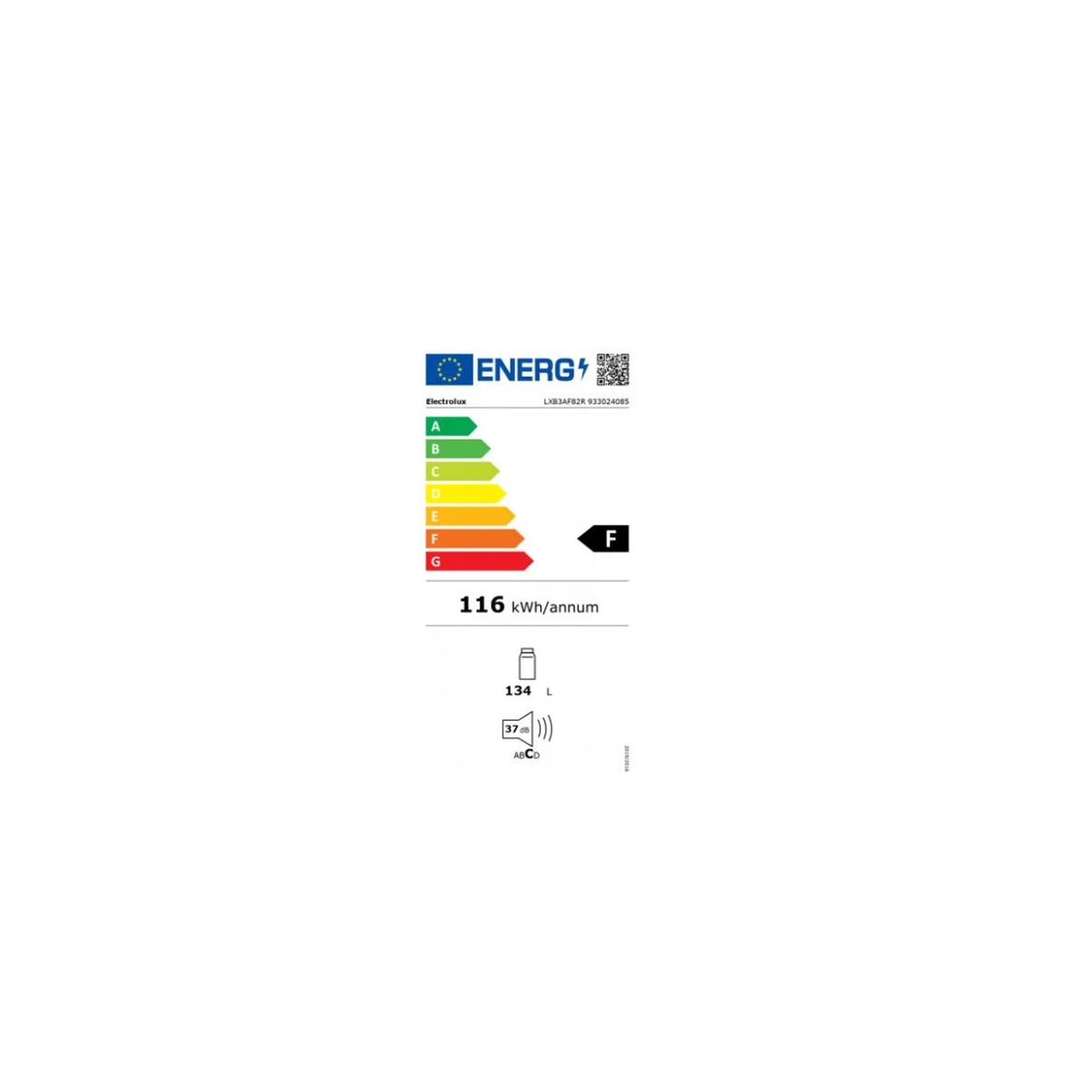 Voir la diapositive 3 : ELECTROLUX Réfrigérateur 1 porte intégrable à pantographe 134l - lxb3ae82r