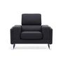 Voir la diapositive 5 : Paris Prix Fauteuil en Tissu  Ezekiel  104cm Noir