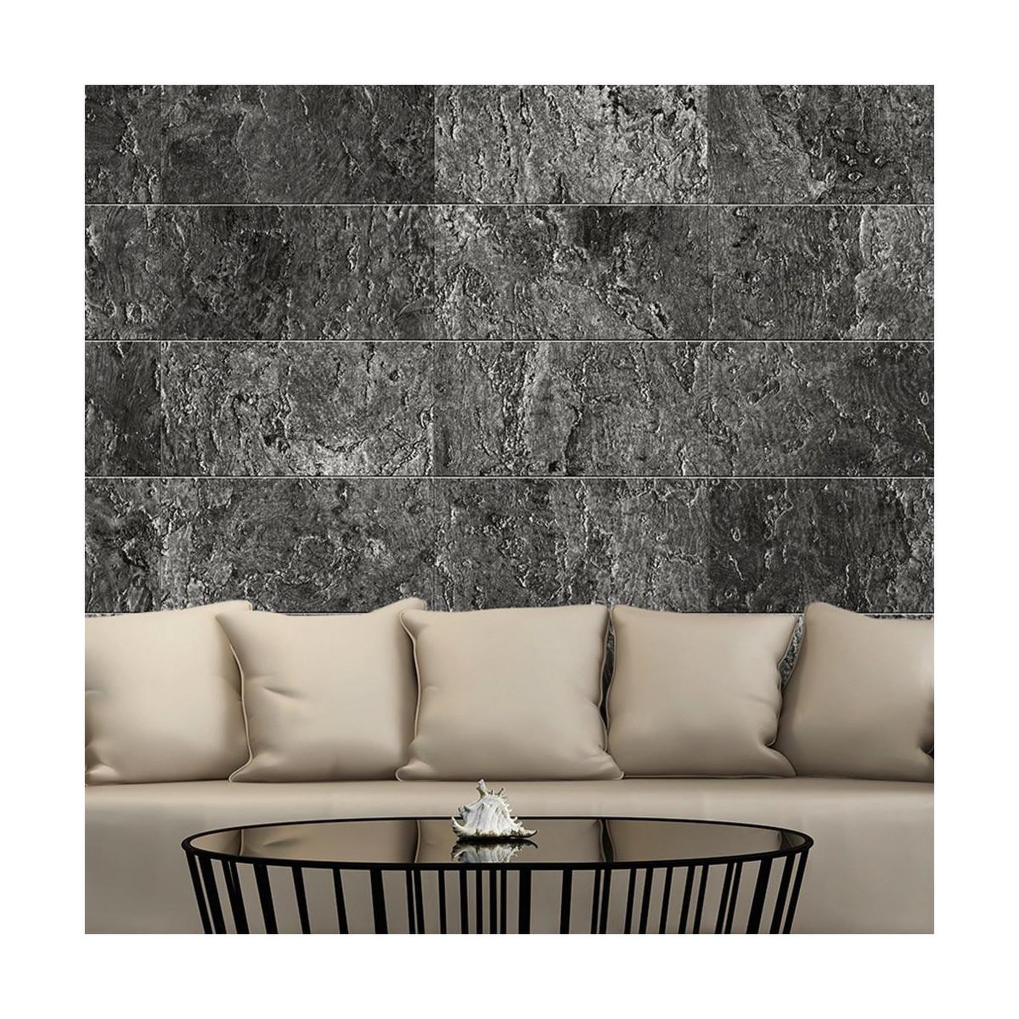 Voir la diapositive 1 : Paris Prix Papier peint  shade of grey  50x1000cm