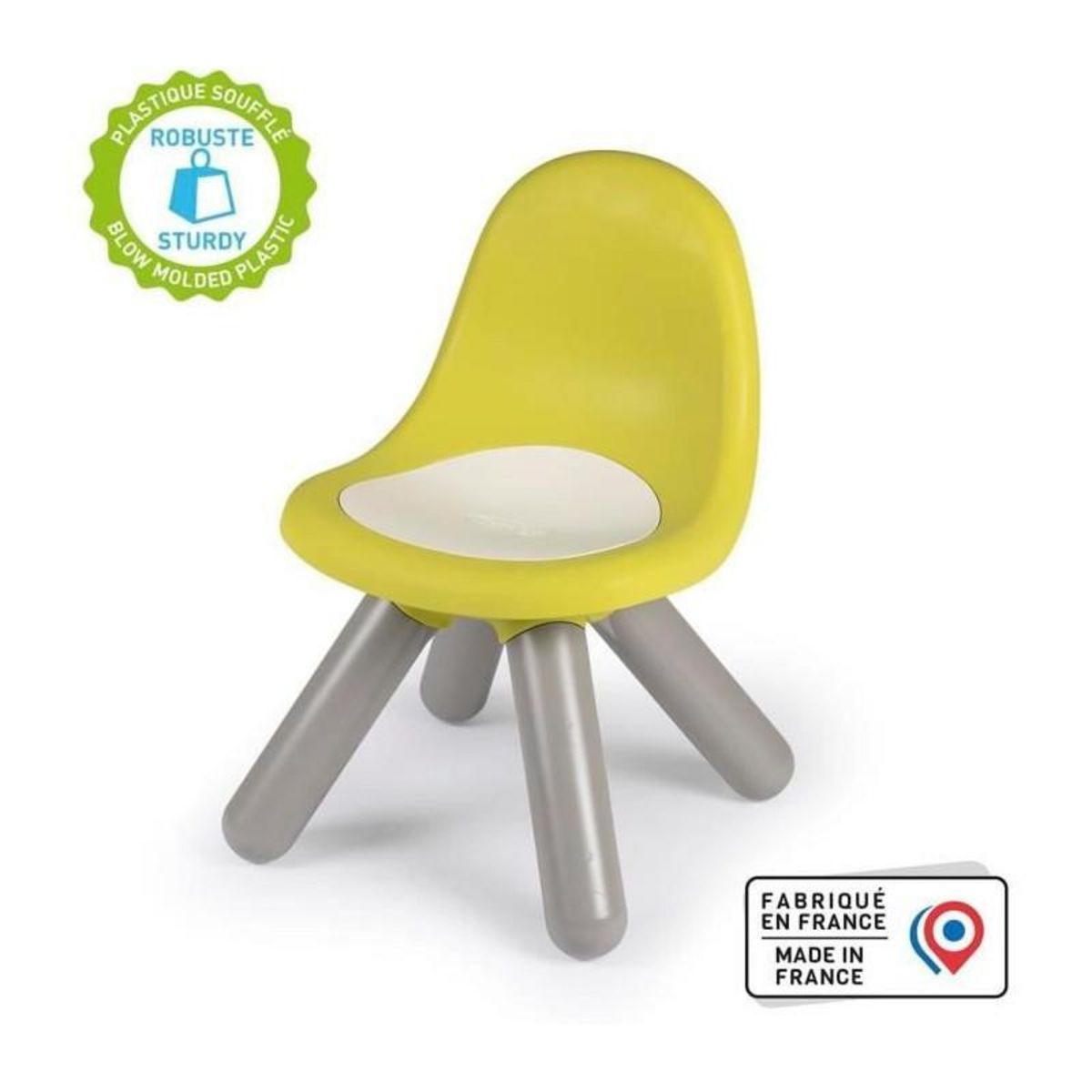 SMOBY Smoby - Chaise enfant Verte - Extérieur et Intérieur - H27cm - Fabrication française
