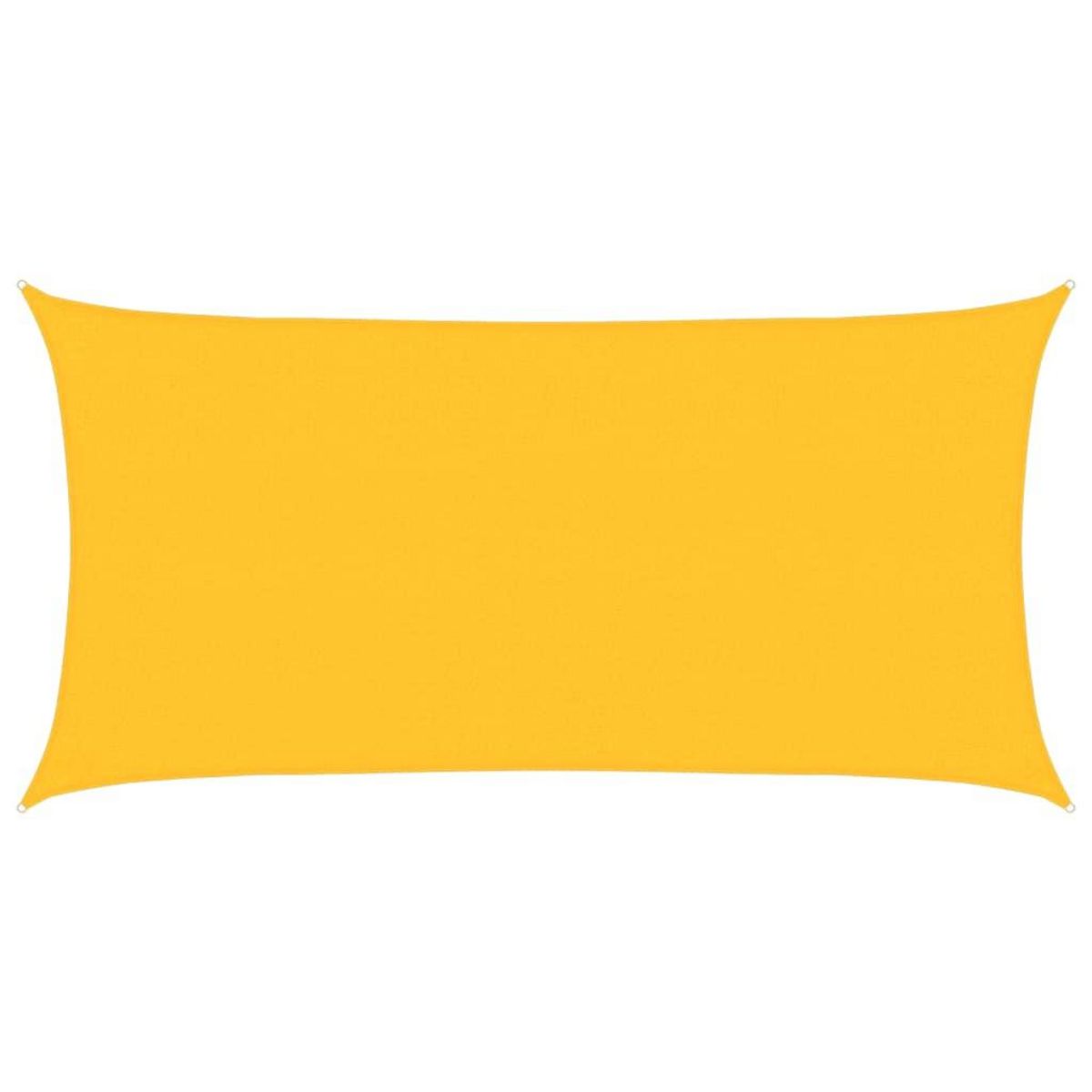 VIDAXL Voile d'ombrage 160 g/m^2 Jaune 2x4 m PEHD