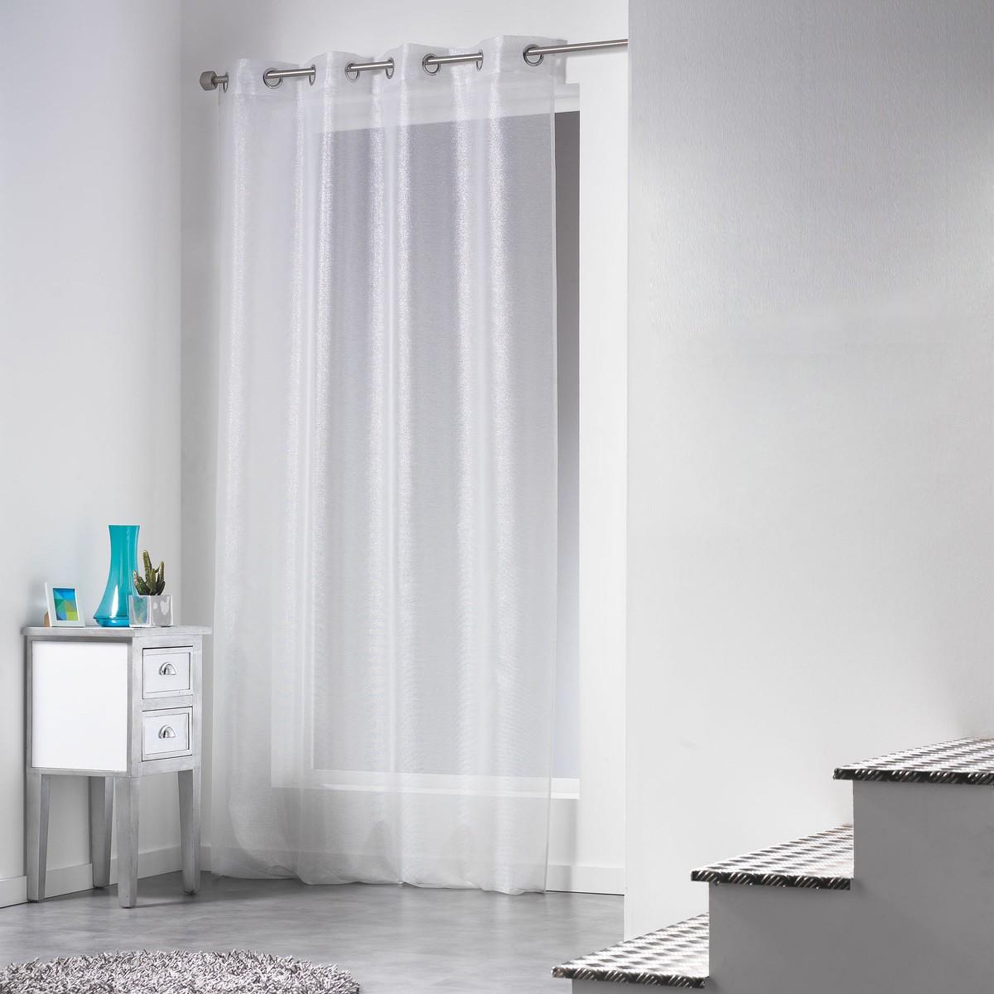 Douceur d'Intérieur Rideau voilage  inspira  140x240cm blanc