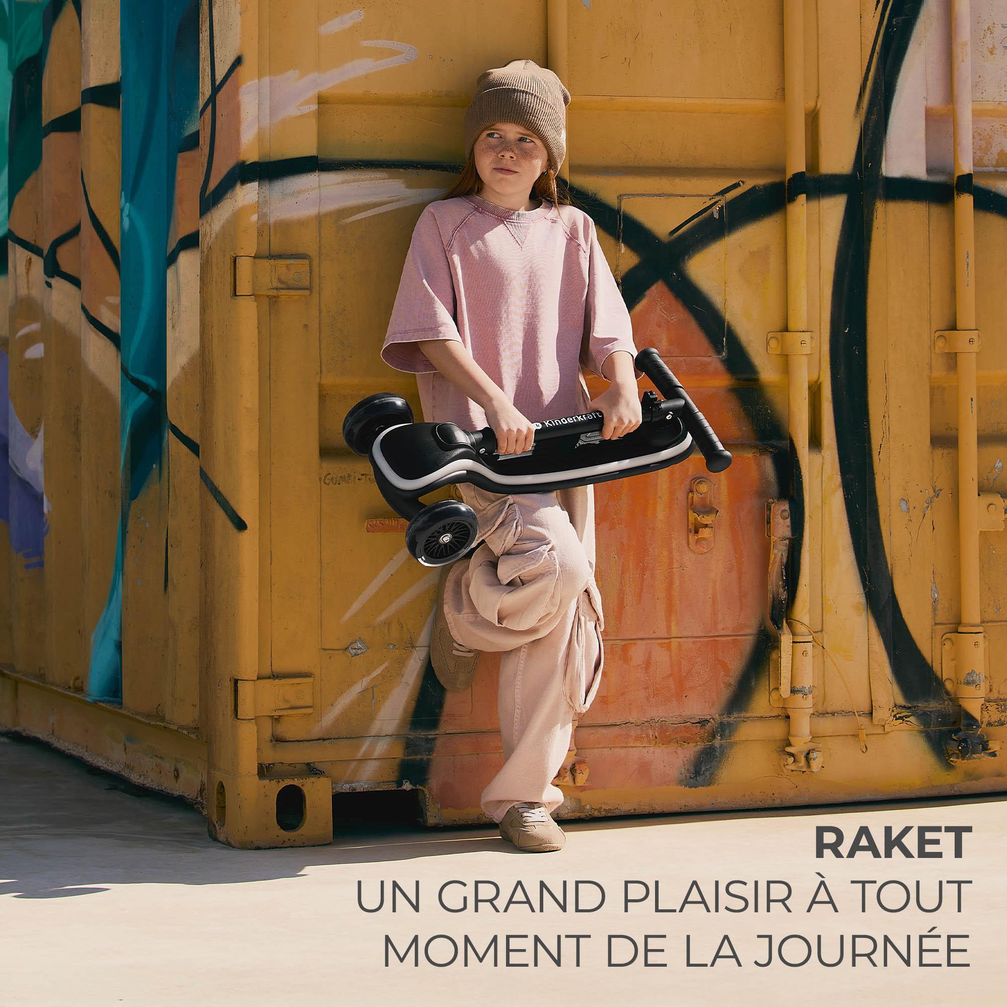 Voir la diapositive 2 : KINDERKRAFT Trottinette 3 roues led pour enfant