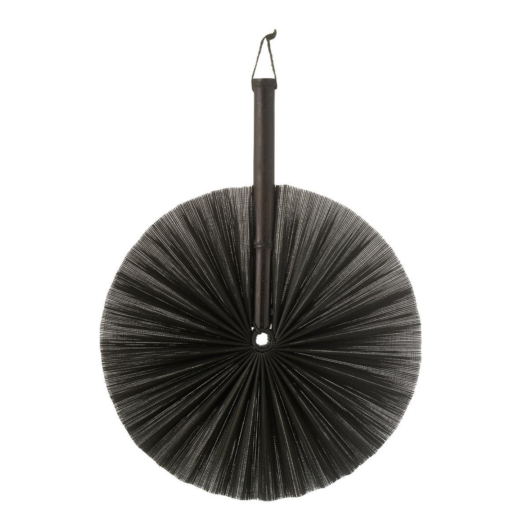 J-LINE Décoration murale éventail  bambou  51cm noir