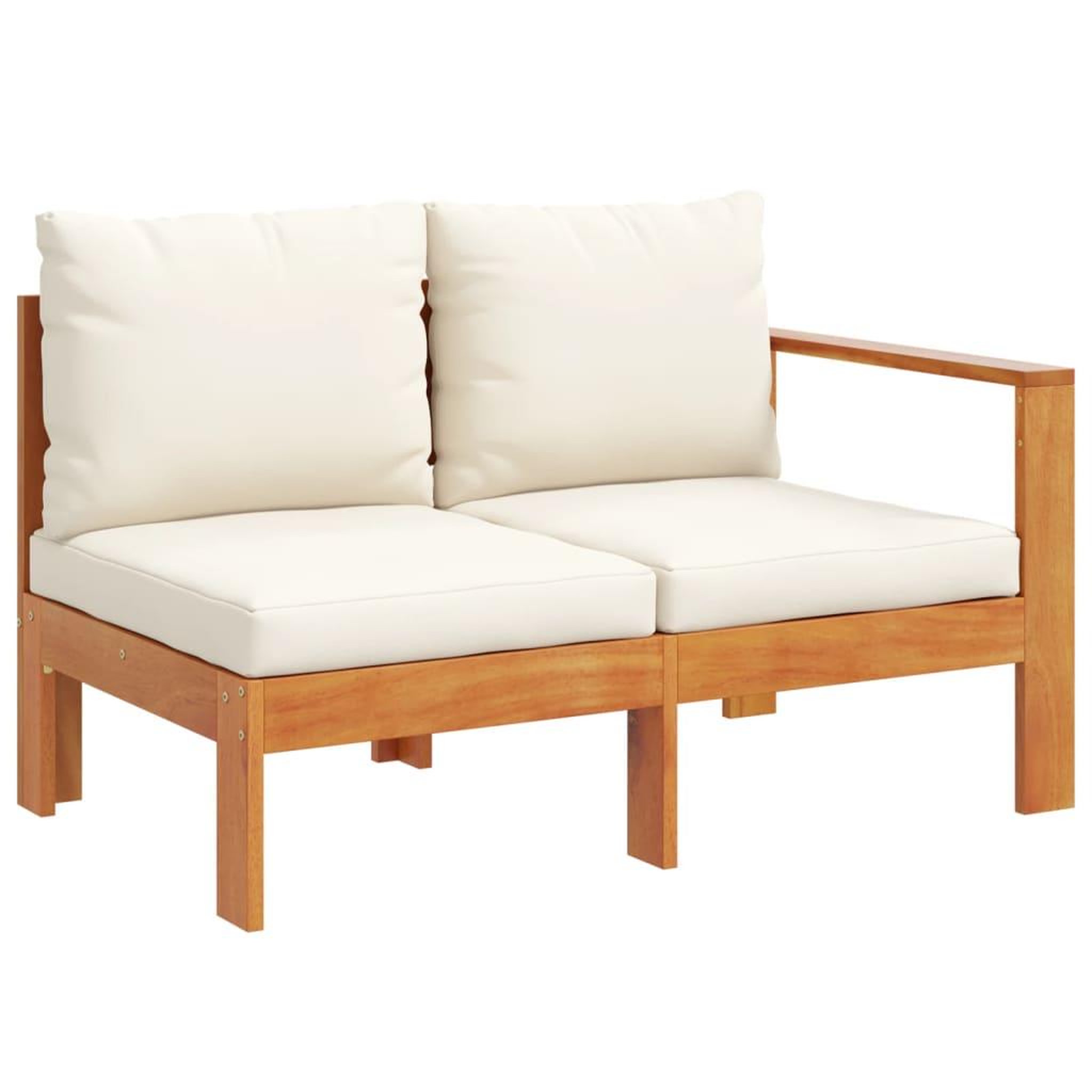 Voir la diapositive 4 : VIDAXL Salon de jardin avec coussins 5 pcs Bois d'acacia solide