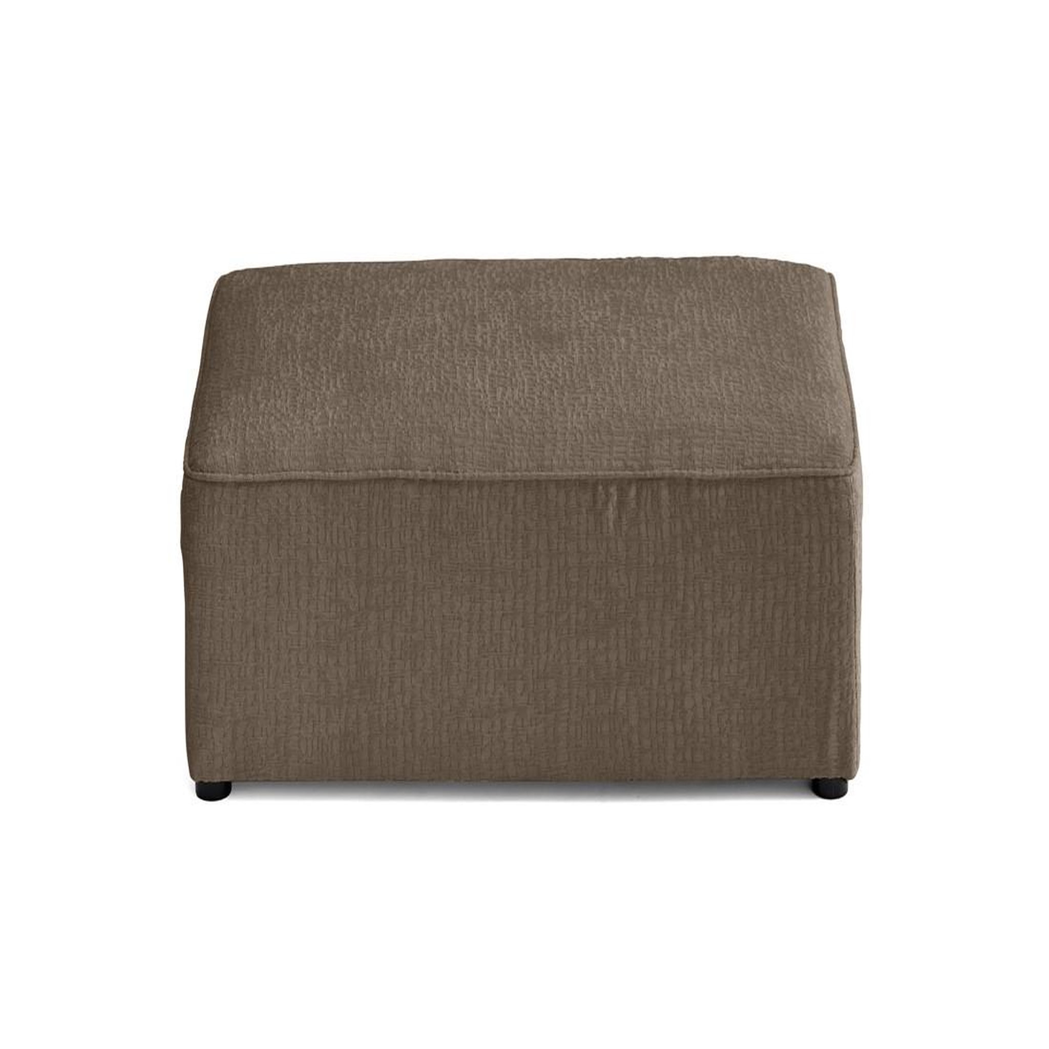 Voir la diapositive 6 : BEST MOBILIER Topaze - pouf - en tissu velours relief