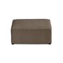 Voir la diapositive 6 : BEST MOBILIER Topaze - pouf - en tissu velours relief
