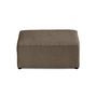 Voir la diapositive 6 : BEST MOBILIER Topaze - pouf - en tissu velours relief