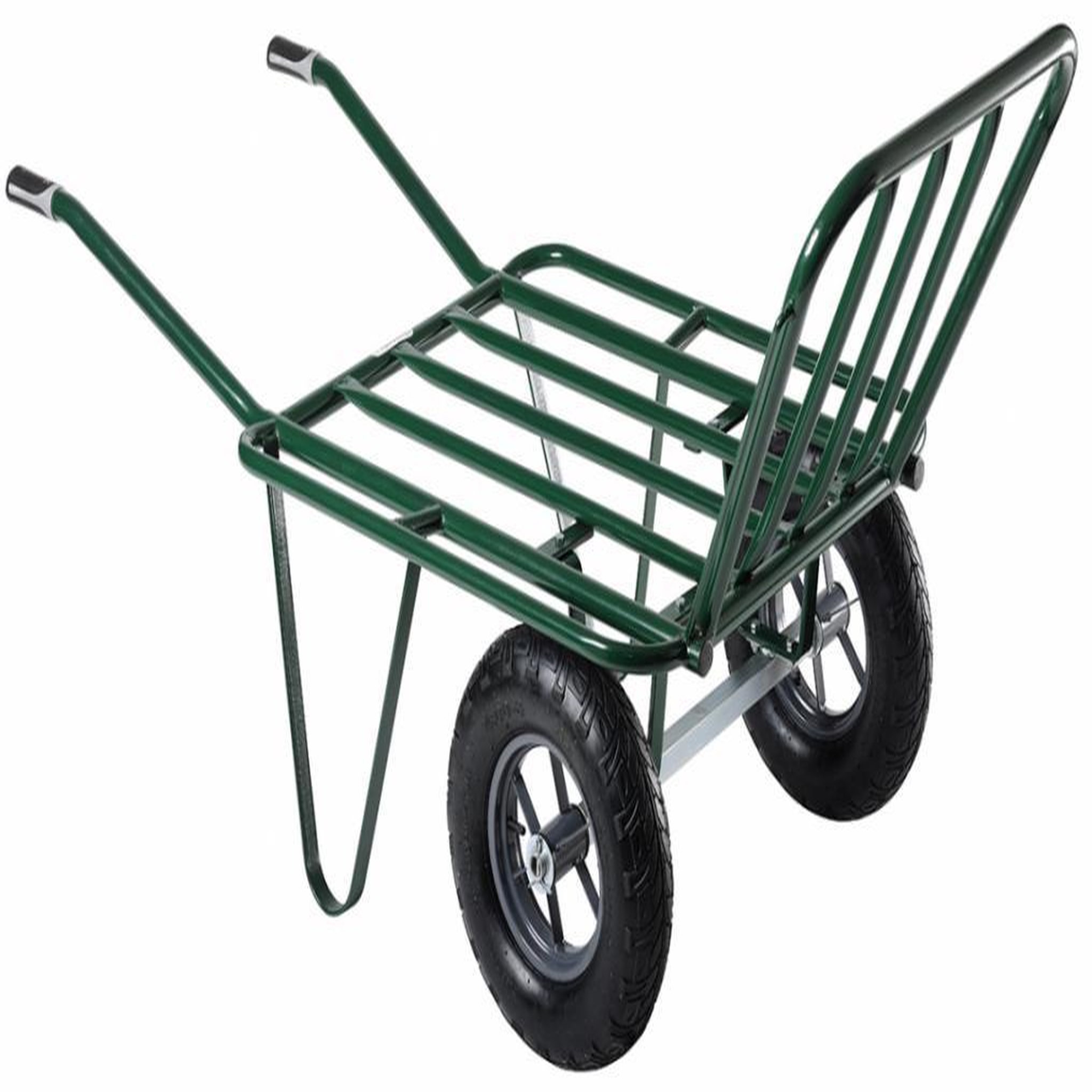 Haemmerlin Brouette agricola twin 2 roues gonflées ø 400 mm - châssis tubulaire