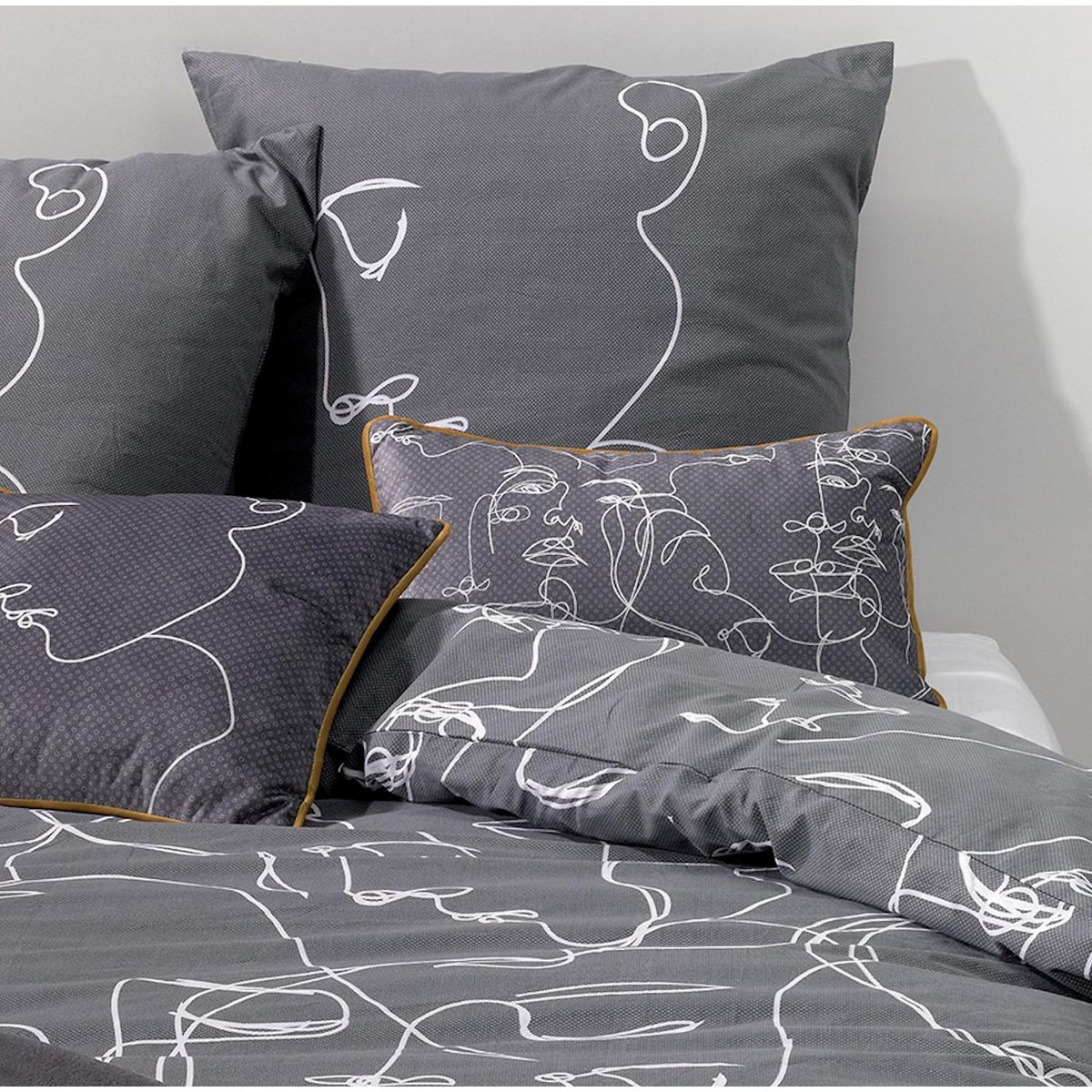 Les Ateliers du Linge Parure De Couette 3pcs 260x240cm 100% Coton 57 Fils/cm2-nymphea