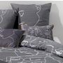 Voir la diapositive 2 : Les Ateliers du Linge Parure De Couette 3pcs 260x240cm 100% Coton 57 Fils/cm2-nymphea