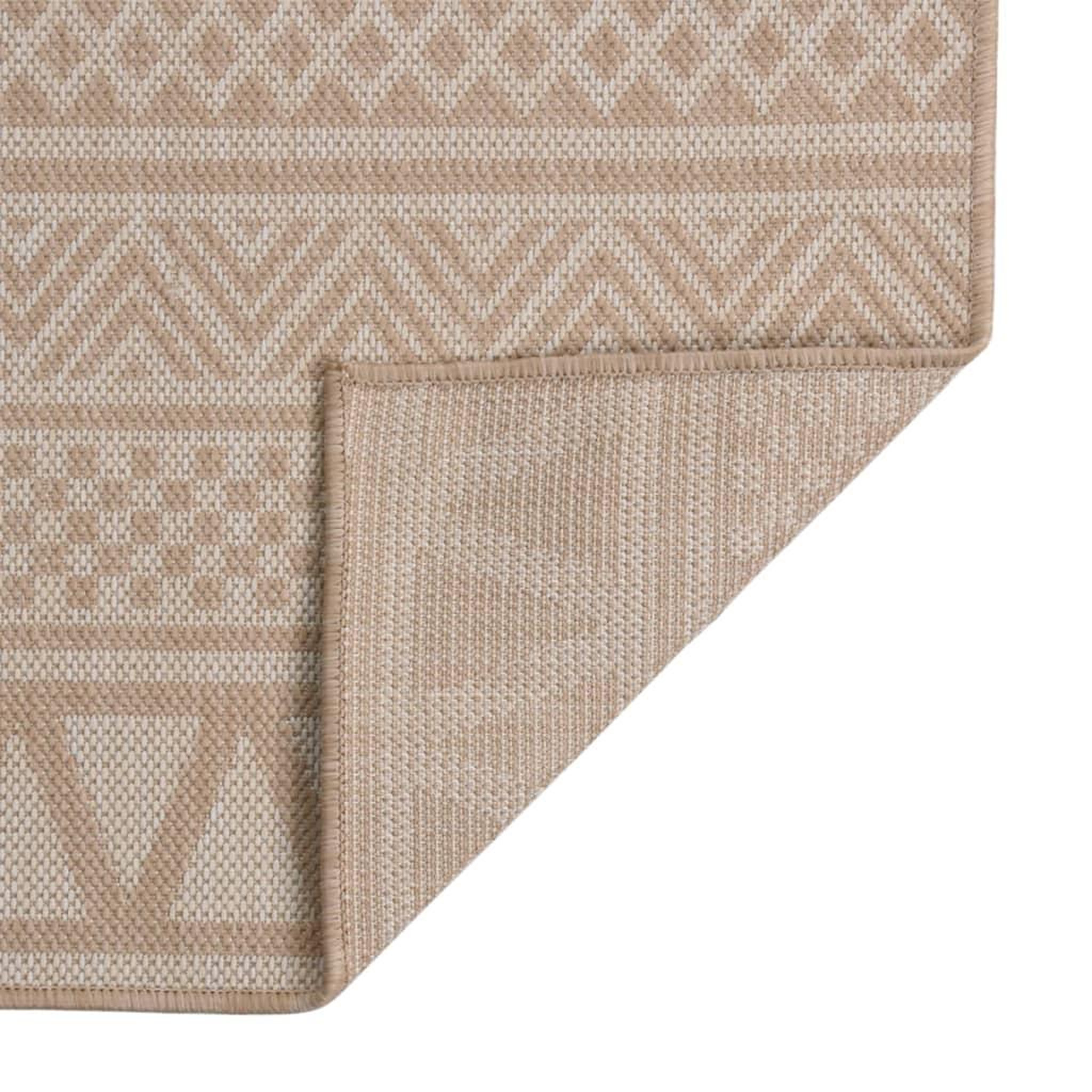 Voir la diapositive 2 : VIDAXL Tapis a tissage plat d'exterieur 200x280 cm Rayures brunes